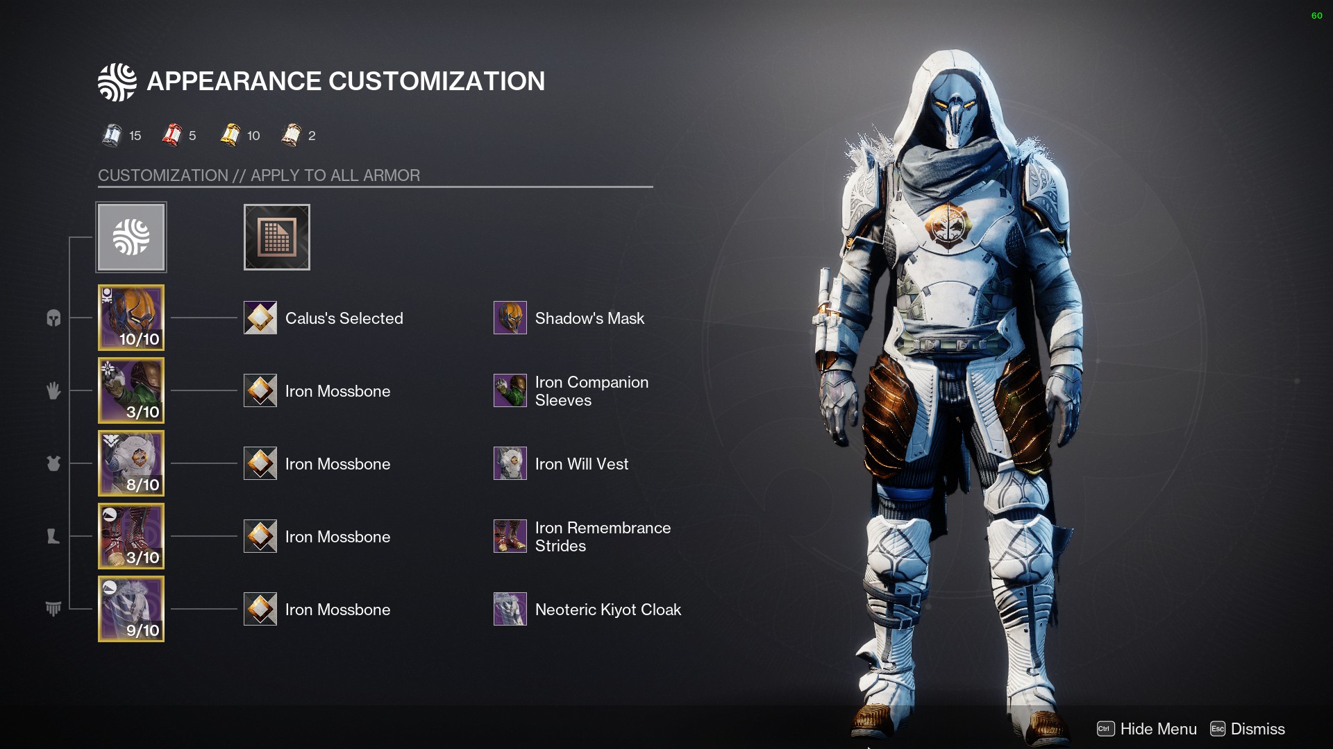 Ausrüstungsbild von Kevin